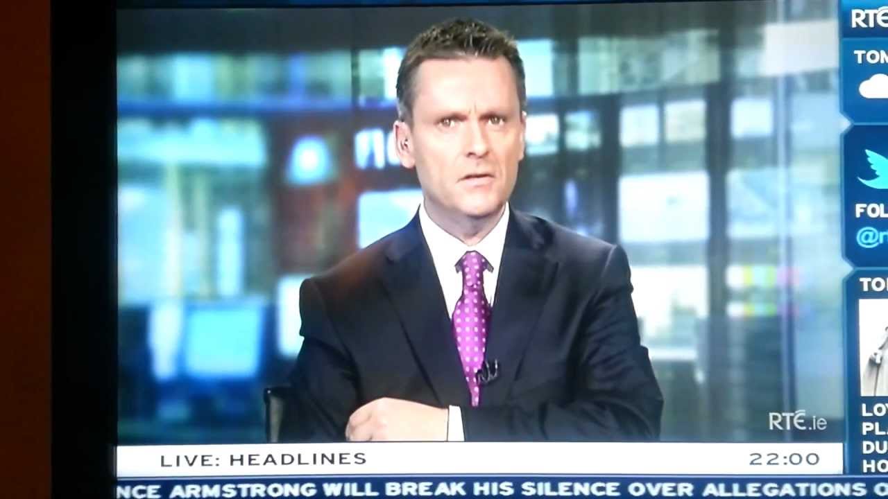 Irish National News Presenter Doesn't Realize He's On Air