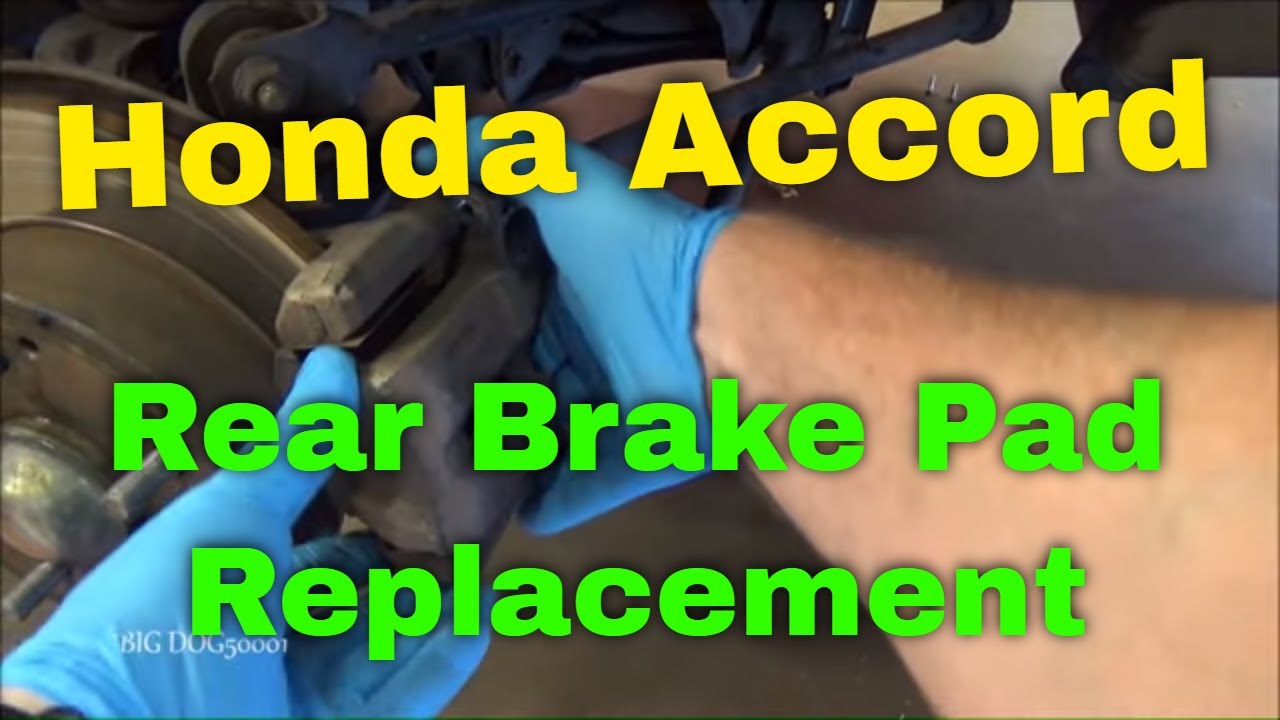 Honda Accord Rear Brake Pad Replacement 1999 V6 (1998-2002 Similar)