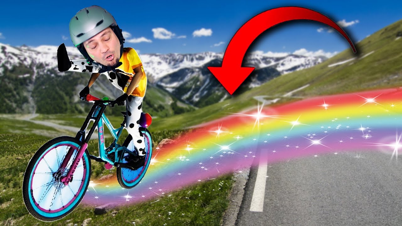 TĘCZA LECI MI Z TYŁECZKA NA ROWERZE 🚲 Descenders