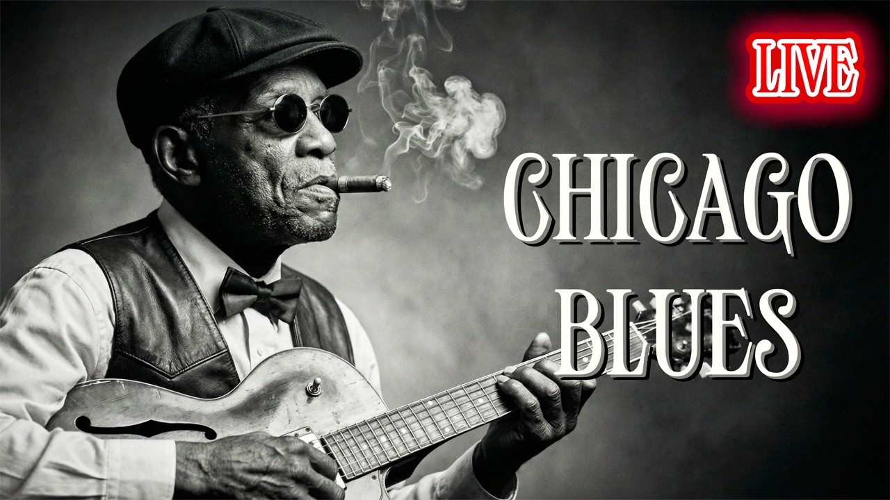 🎧 Chicago Blues Music – 24/7 Slow Blues & Whiskey Nights 🎶