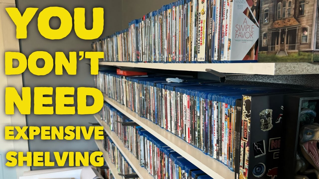You Don’t Need Expensive Shelving for Physical Media #bluray #physicalmedia