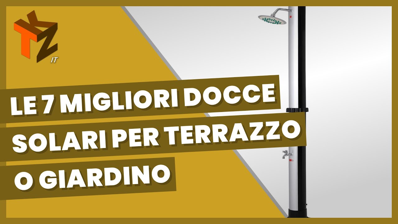 Le 7 migliori docce solari per il tuo giardino o terrazzo