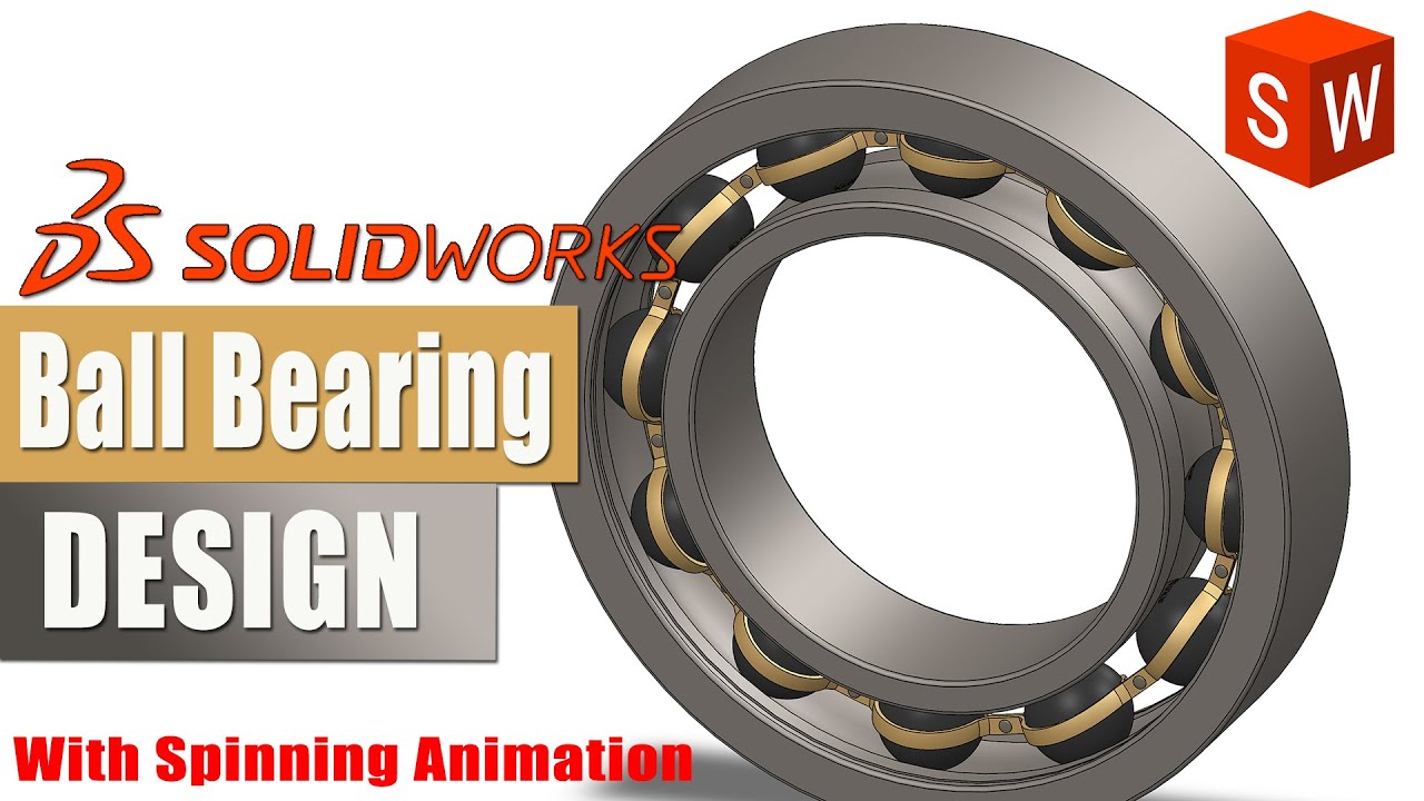 Ball Bearing Design in SolidWorks | Solidworks Tutorial | 3d Modeling Tutorial