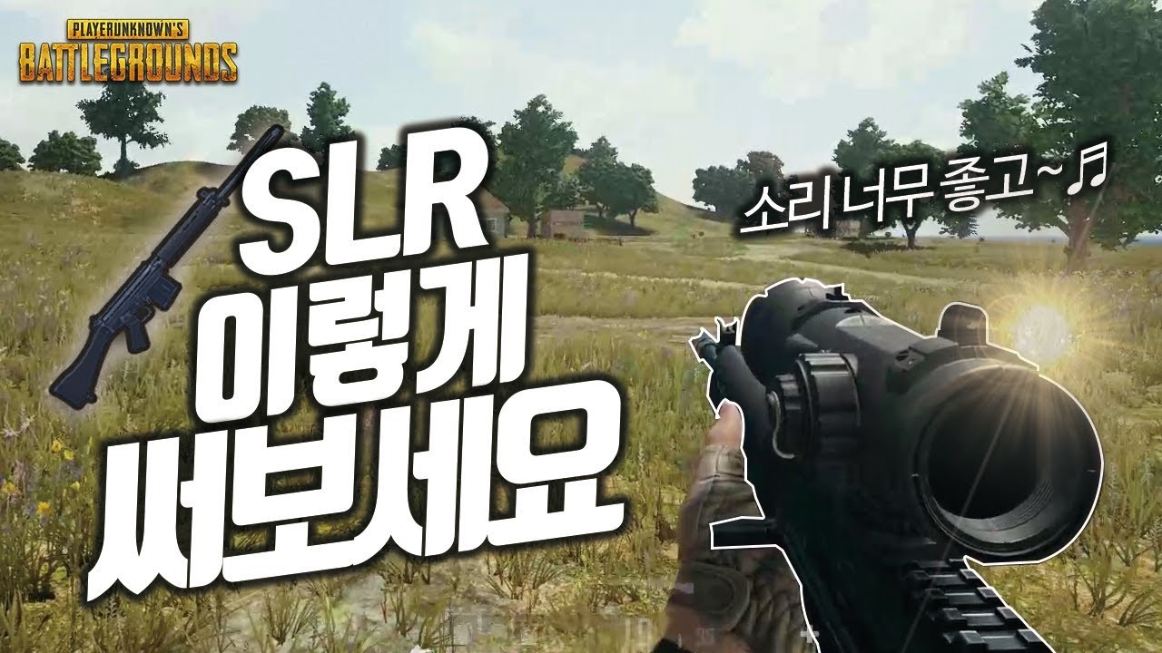 배틀그라운드 SLR 신규총기 스르륵 이렇게 쓰세요! I 꿀잼 혜안유튜브