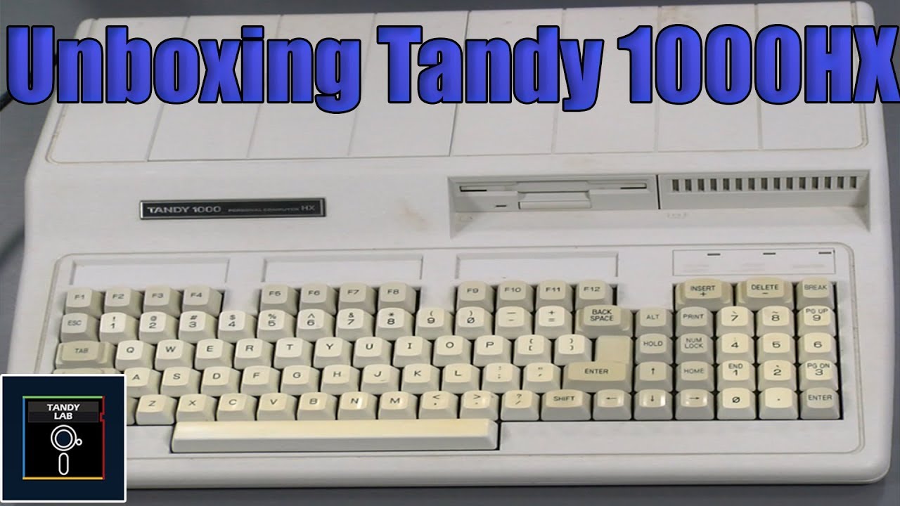 Tandy 1000 HX Unboxing - Tandy Lab!