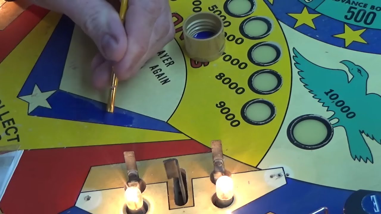 Wear All Over This Freedom Pinball Machine Playfield!