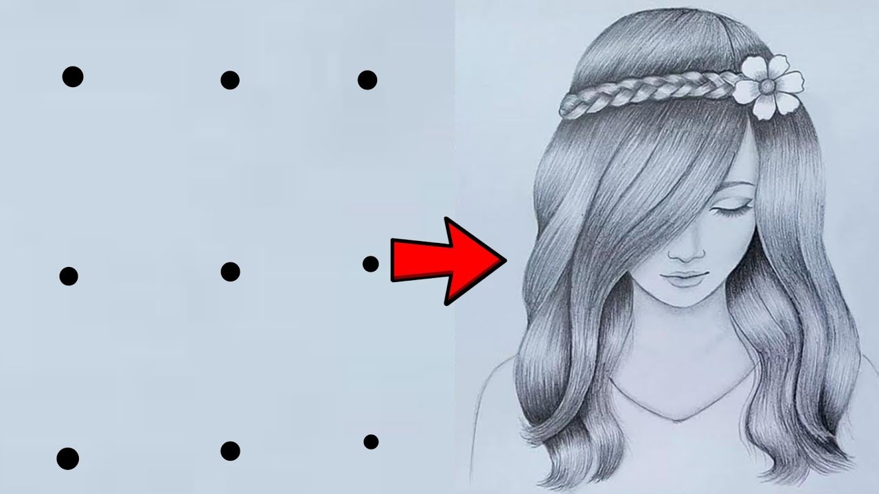 Как нарисовать девушку в кепке | Легкий рисунок девушки поэтапно | Красивый рисунок девушки для н...