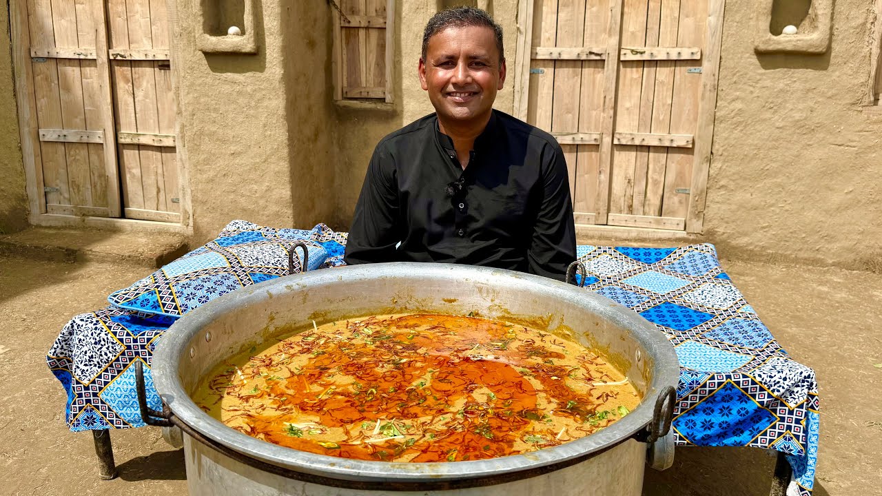 Muharram ki Nayaz Mutton Ran Haleem | Best Reshewala Mutton Haleem | Mubashir Saddique Village Food