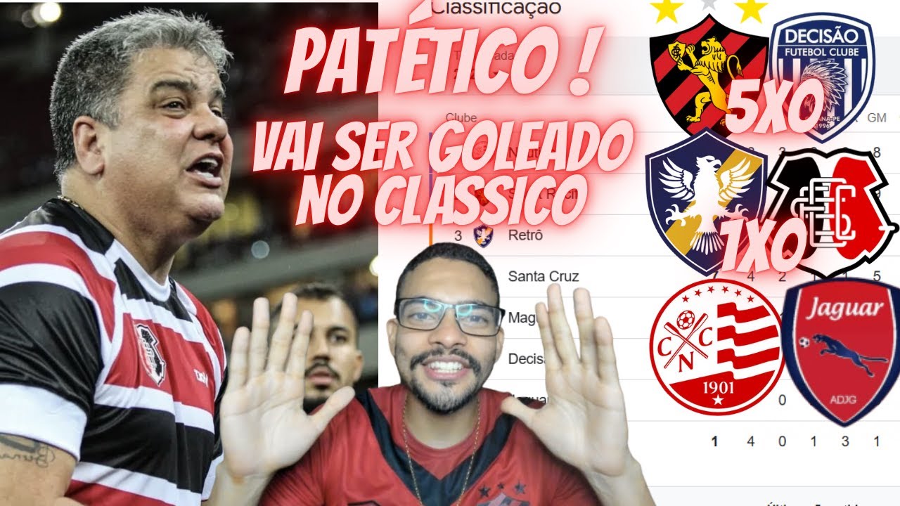 SPORT E NÁUTICO VÃO ATROPELAR O SANTA?  SANTA CRUZ FOI ATROPELADO !RETRÔ 1X0 SANTA CRUZ !