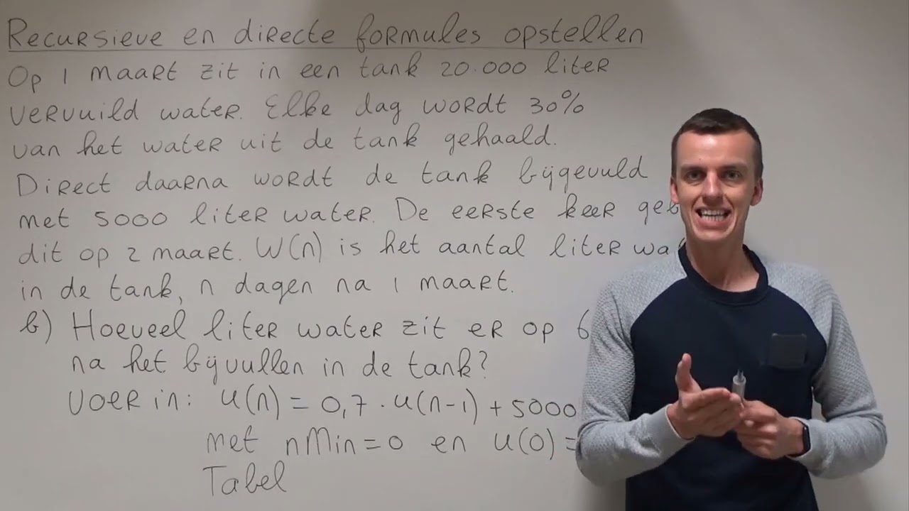 Recursieve en directe formules opstellen (VWO wiskunde A/D)