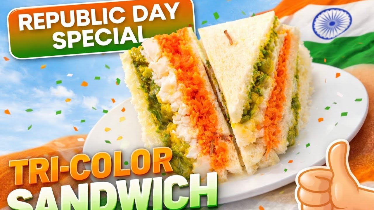 Republic Day Special Tri Colour Sandwich Recipe By sk smart cooking 