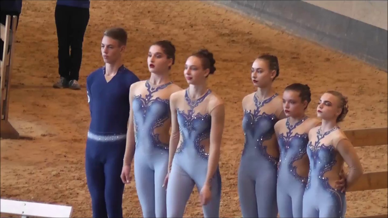 Deutsche Jugendmeisterschaften M&uuml;nchen 2018 - Voltigieren- Gruppe Juniorteam Krumke 1