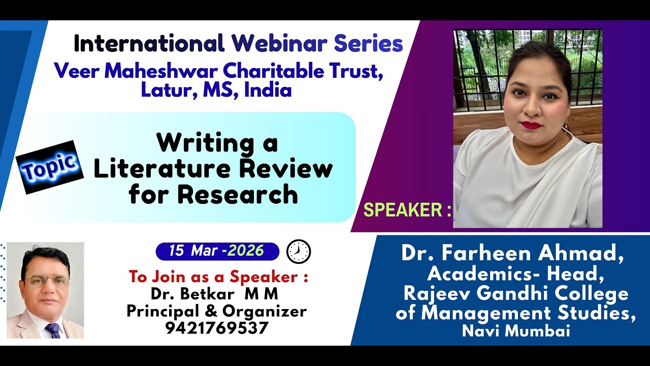 Writing a Literature Review for Research