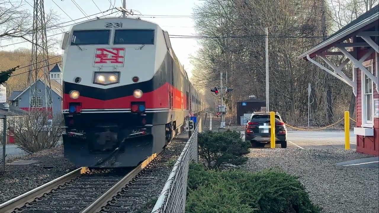 Rumbling through the Valley • Metro North at Cannondale (Wilton)
