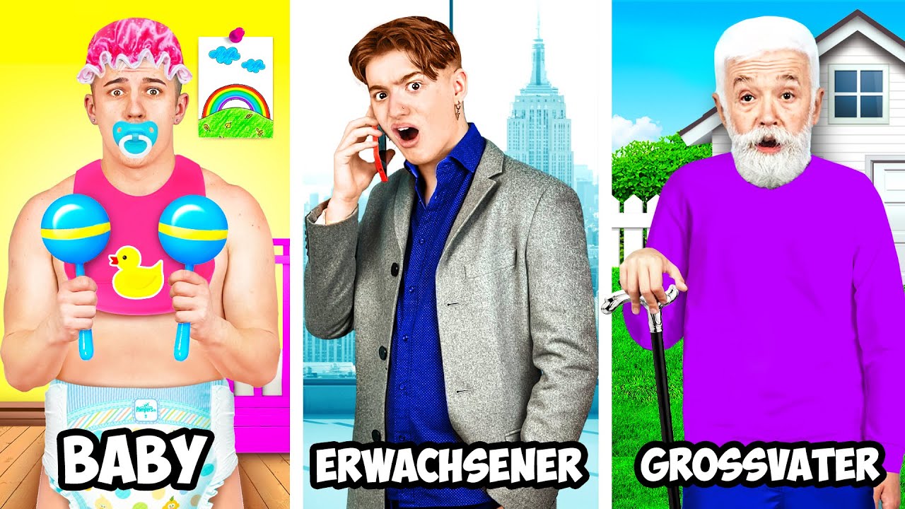 BABY, ERWACHSENER und GROSSVATER CHALLENGE!