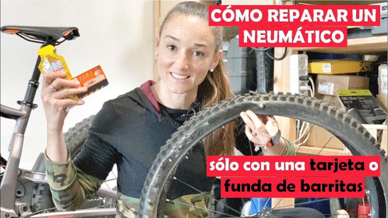 🆘 Cómo reparar un corte en un neumático sin mechas ni setas - sólo con una tarjeta o funda