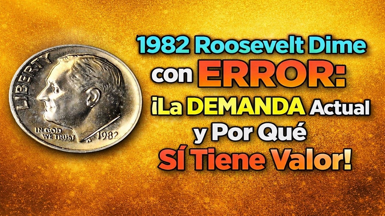 .1982 Roosevelt Dime con ERROR: ¡La DEMANDA Actual y Por Qué SÍ Tiene Valor!