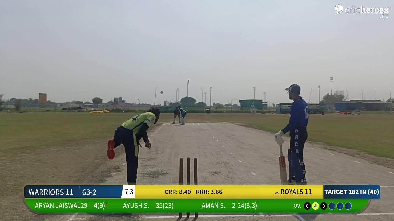 WARRIORS 11 vs ROYALS 11 live cricket match | Individual live - Royal Cricket Arena (Greater Noida)