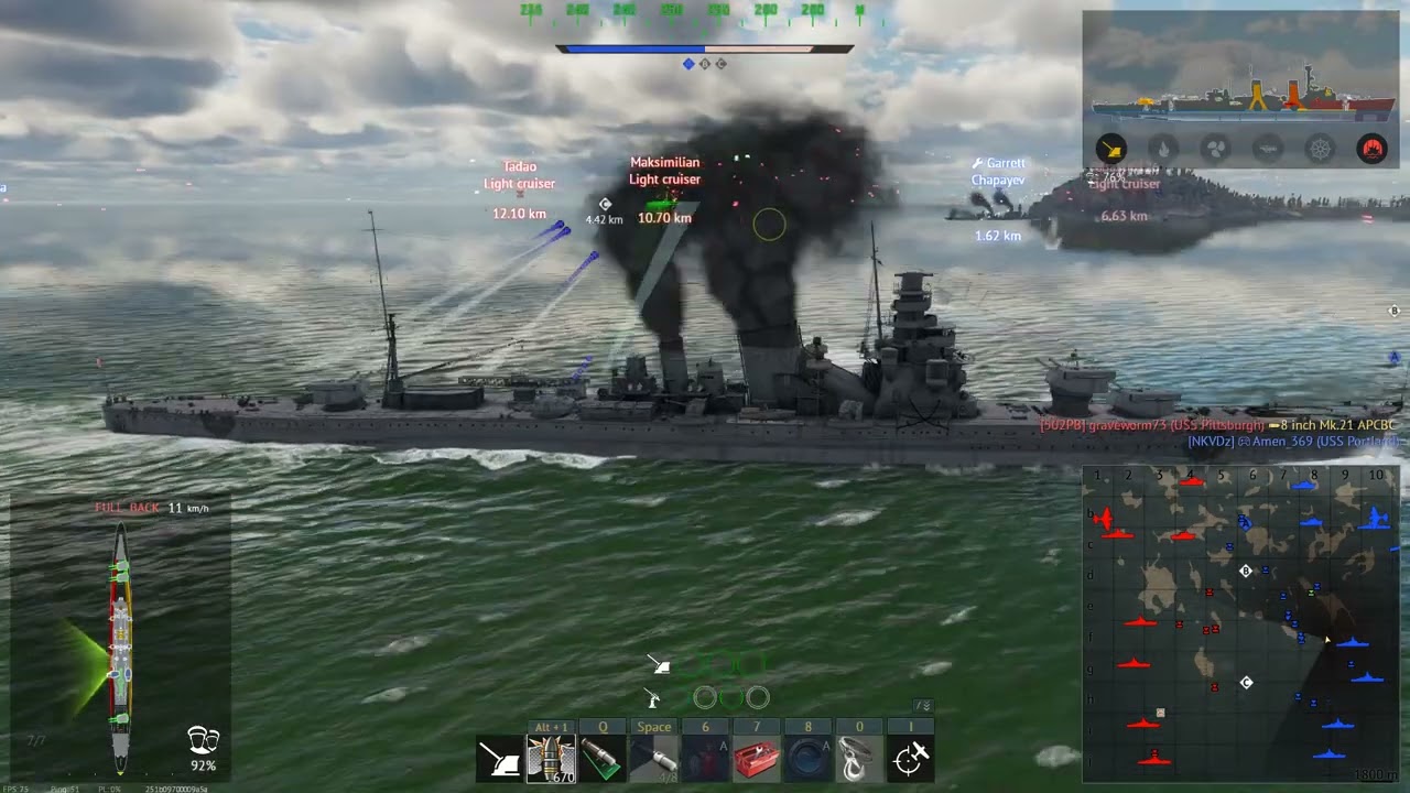 War Thunder; IJN Furutaka; Slightly better than IJN Aoba, but still not very good; Naval Arcade