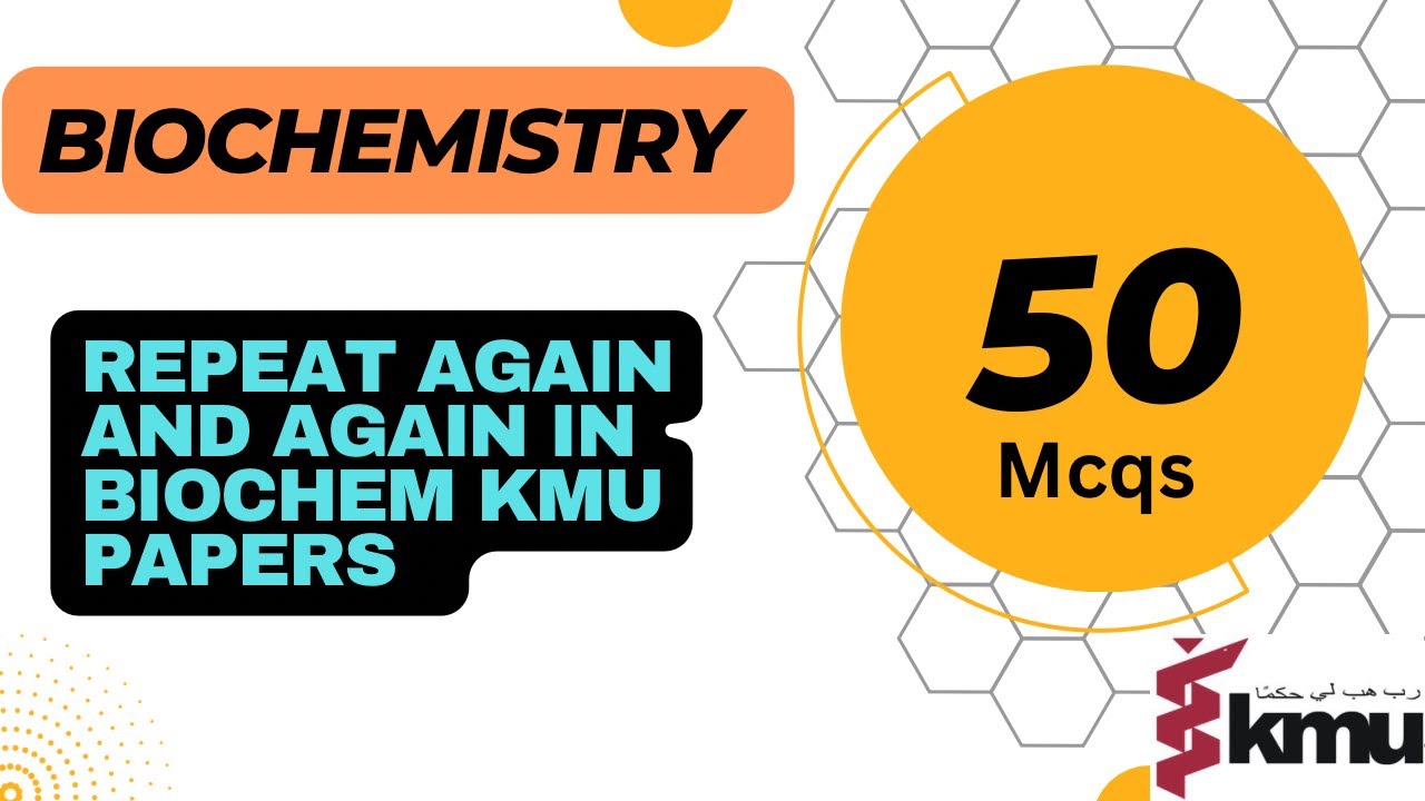 Biochemistry 50 impotent mcqs | repeat again and again in biochemistry  papers