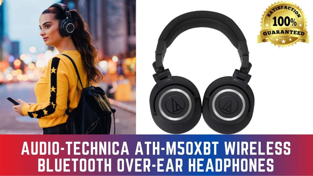 Audio Technica ATH M50xBT Wireless Bluetooth Over Ear Headphones Reviews.