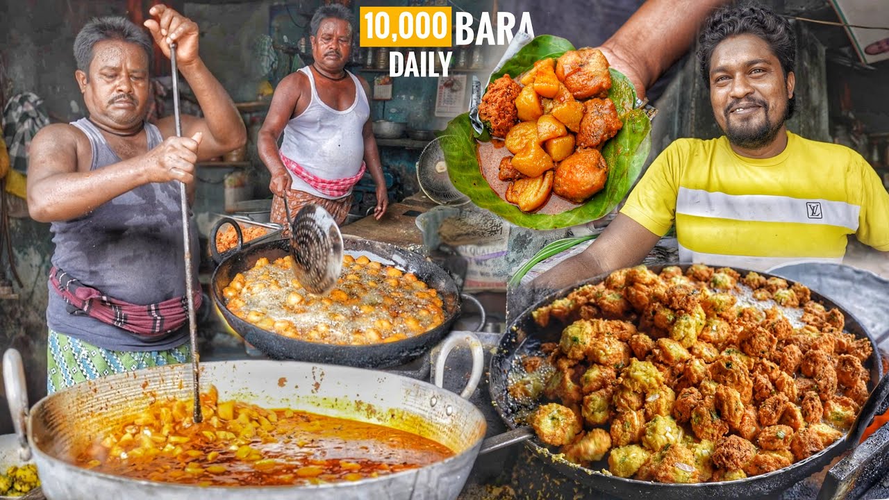 Diesel ଭାଟି ତିଆରି ଜଳଖିଆ | Highest Selling Bara In Cuttack | 10000 Pieces Everyday | Street Food