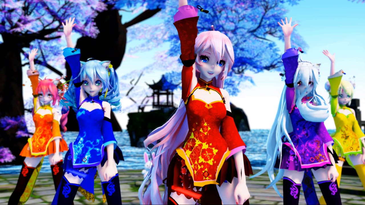 ♥MMD 4K♥ Kimagure Mercy V3 Miku•Luka•Rin•Teto•Haku