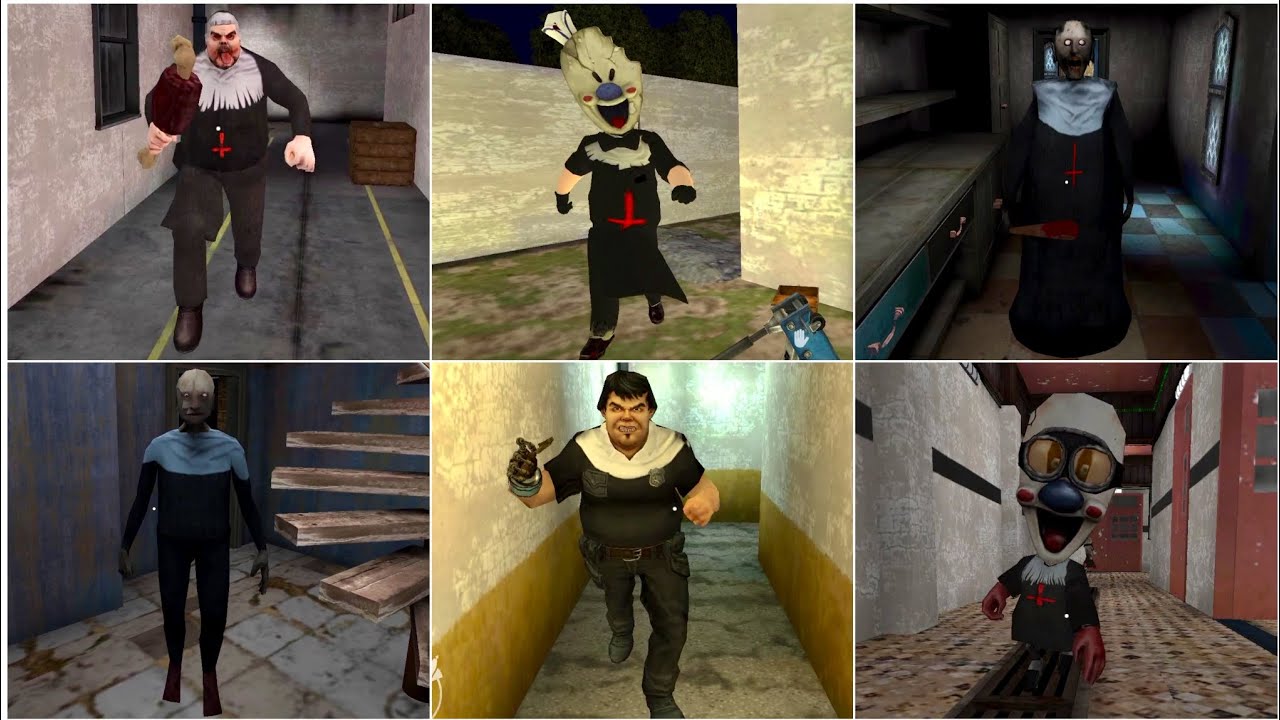 All Enemies In Evil Nun Outfit | Mr Meat vs MiniRod vs Rod vs Evil Nun vs Terry vs Granny 