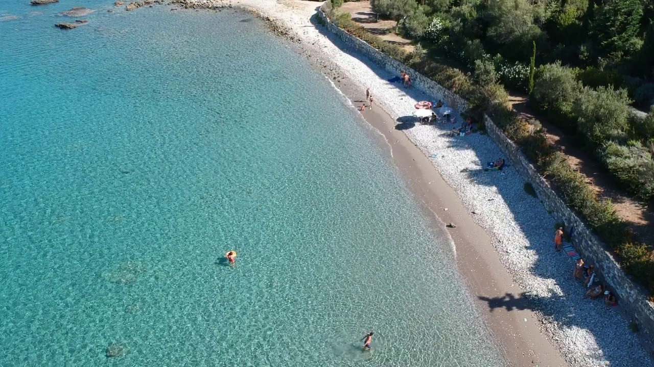 Kalamitsi Beach next to Paradise Apartments in Kardamili