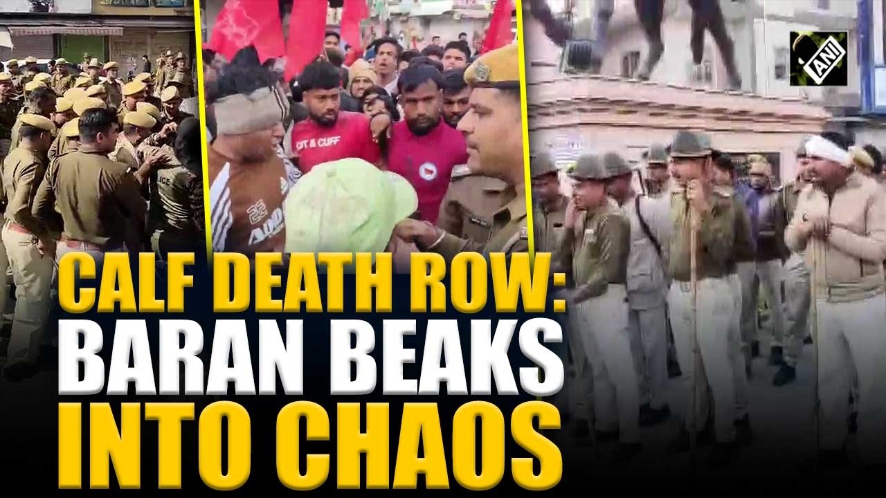 Police- Protesters clash as Baran descends into chaos as tensions simmer over ‘calf slaughter’