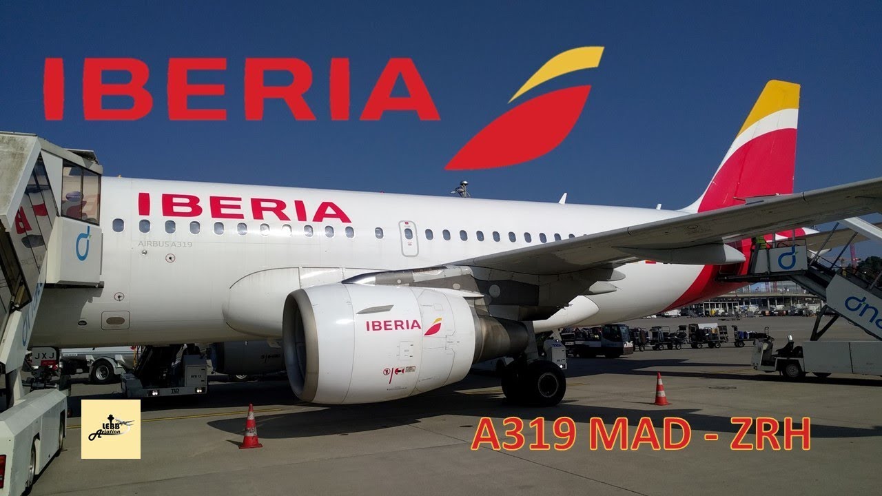 Flight Experience Iberia A319: Madrid to Zurich