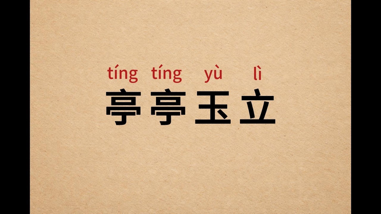 Chinese Idiom #8 | 亭亭玉立 (tíng tíng yù lì)｜Meaning, Origin & Examples