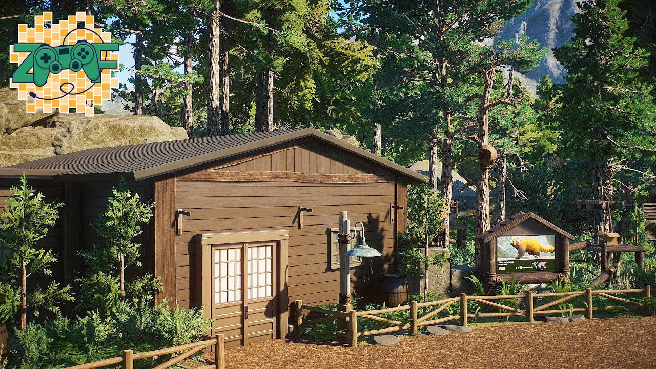 Домик для красной панды: внутри и снаружи помещения | Planet Zoo Speed ​​Build | Pine Mountain Sa...