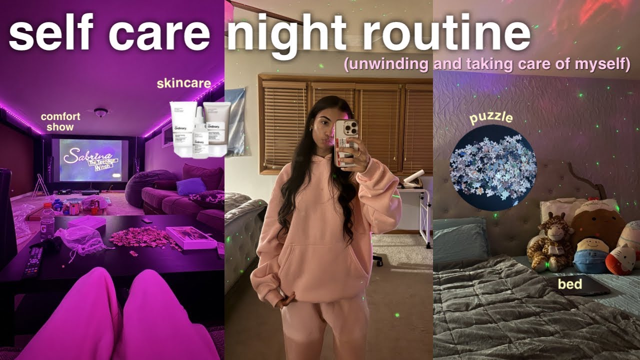 MY SELF CARE NIGHT ROUTINE | hobbies, tv show, skincare, food, + more *super realistic*