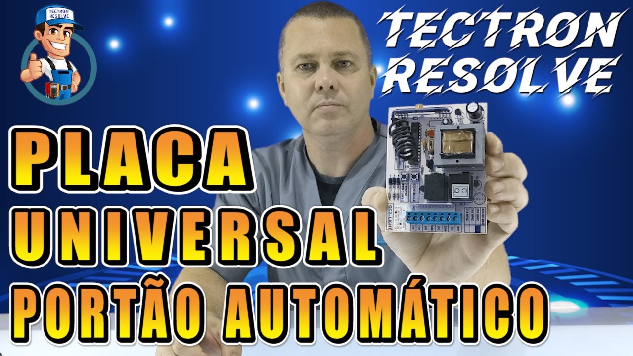 Instalar Placa Universal em qualquer Motor Portão Automático