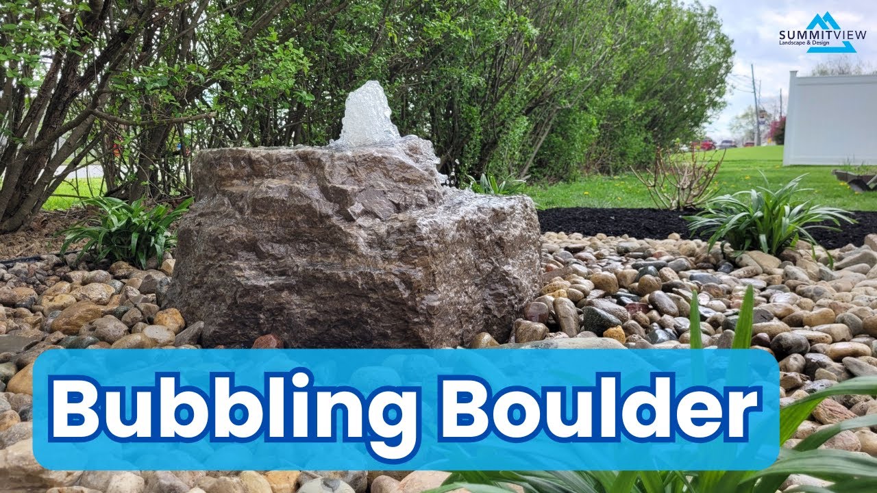 Installing a Bubbling Boulder Water Feature - Build Timelapse