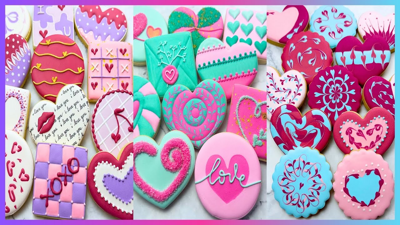 40 MINUTES Satisfying Valentine Cookie Compilation 2026 ~ Royal Icing Art ~ 癒しのバレンタイン集💖