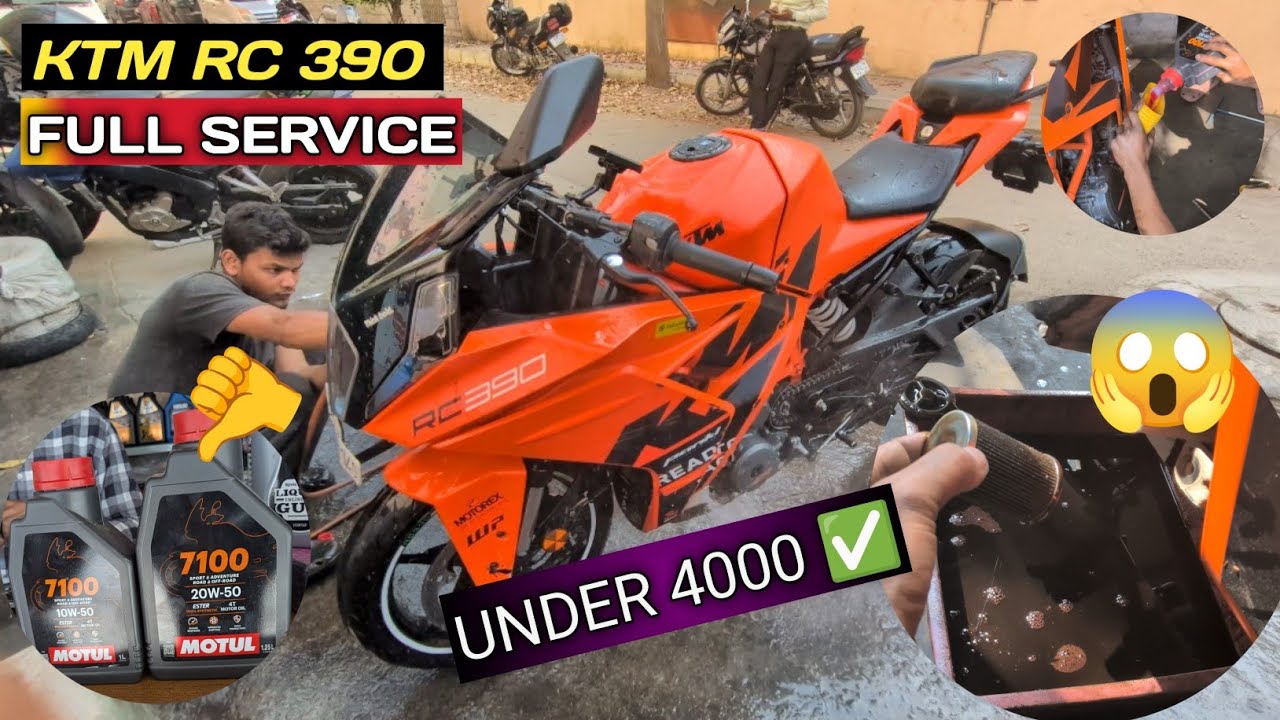 How to service KTM RC 390 under 4000 😱