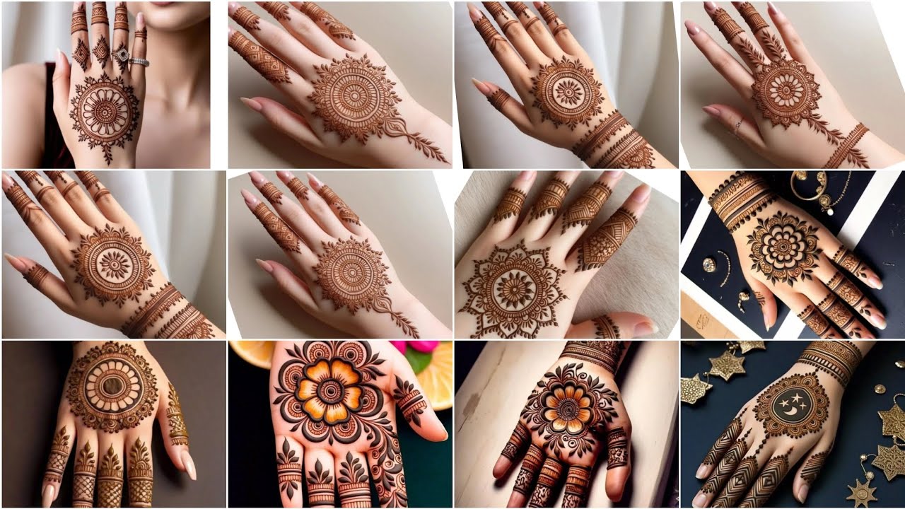 Stylish full hand gol tikki mehandi designs 2025 | Beautiful and elegant mehndi designs for EID ✨
