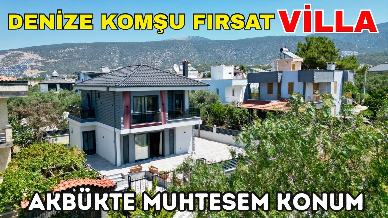 Denize Komşu Muhteşem Villa Sahile 300 Metre Müstakil Villa Turu E-52