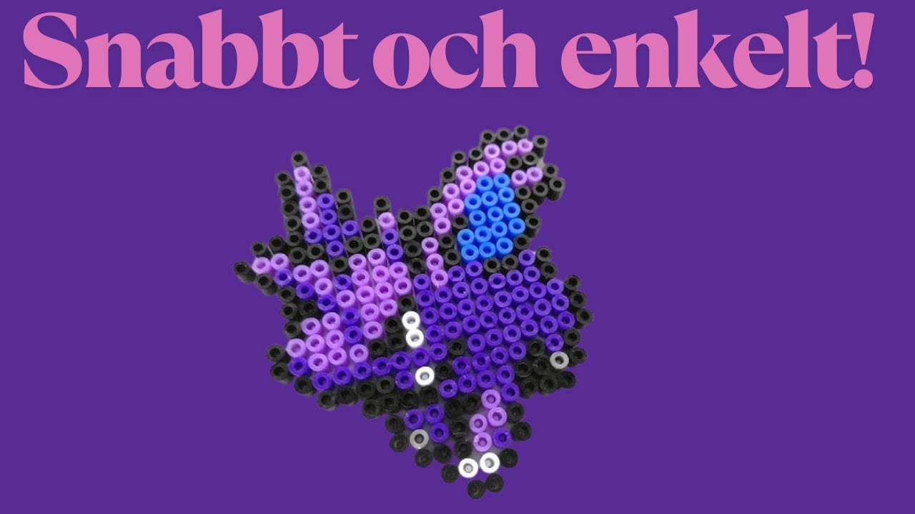 Nidorino av pärlplattor kreativt Pokémon-pyssel hemma