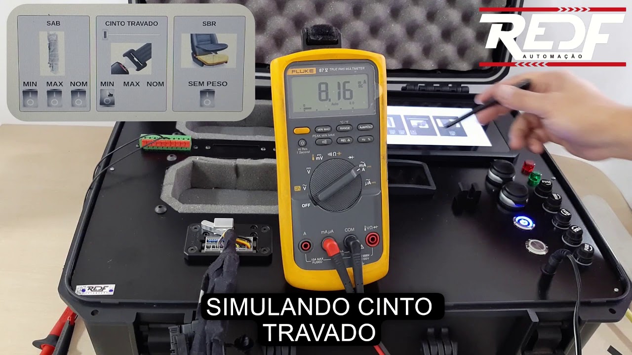 Maleta de Simula&ccedil;&atilde;o de Sinais Para Teste de Dispositivo