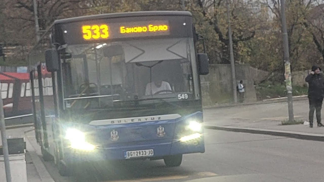 Linija 533: Orlovača groblje--Banovo brdo (cela trasa) 