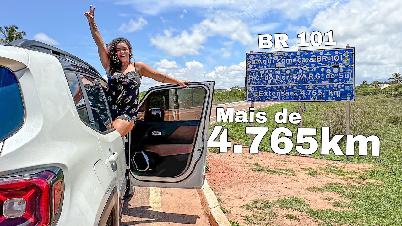 VOU RODAR A BR-101, DO RN AO RS, SOZINHA DE CARRO (Ep. 1)