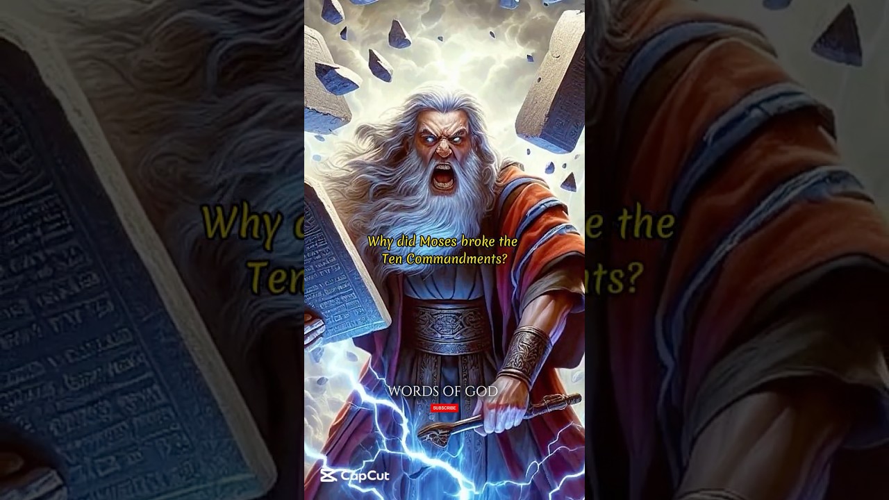 Why did Moses broke the Ten Commandments? #biblehistory #biblestorie