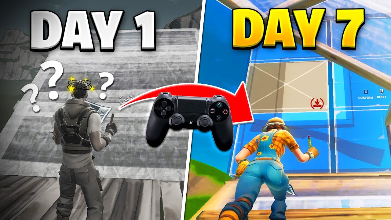 1 неделя развития Fortnite с клавиатуры на контроллер!