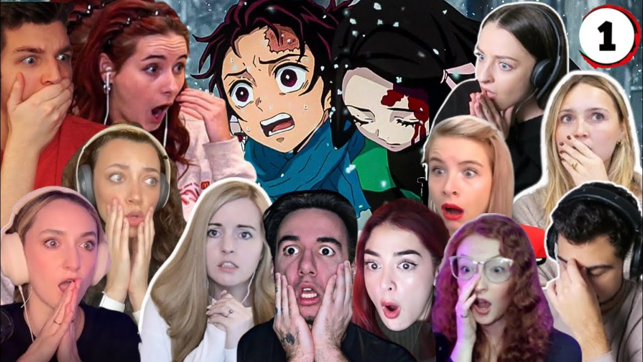 Demon Slayer - Season 1 Episode 1| Reaction Compilation !