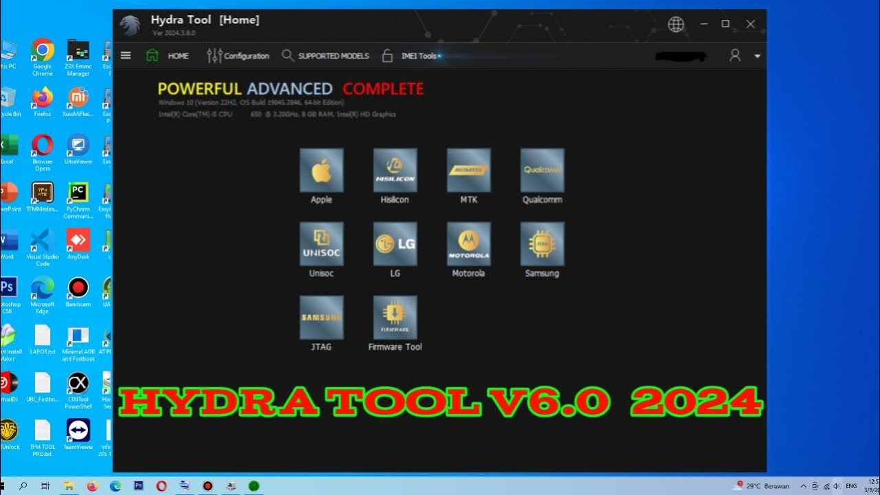 Hydra Tool V6  2024 New Update - Added Xiaomi Mediatek IMEI Repair New method