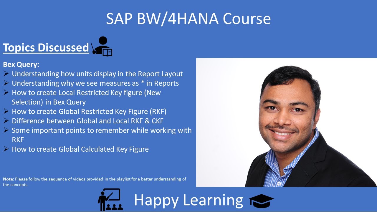 22 Bex Query Part 4  Restricted Key Figure and difference between Global and Local RKF/CKF