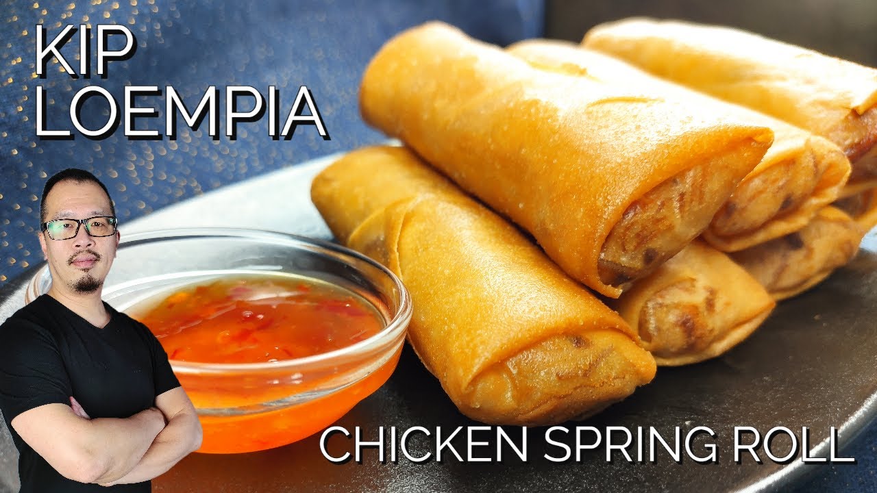 Miniloempia's met kip / Chicken Spring Rolls - THE snack for Any moment Anywhere... 🤤😋 鸡肉春卷